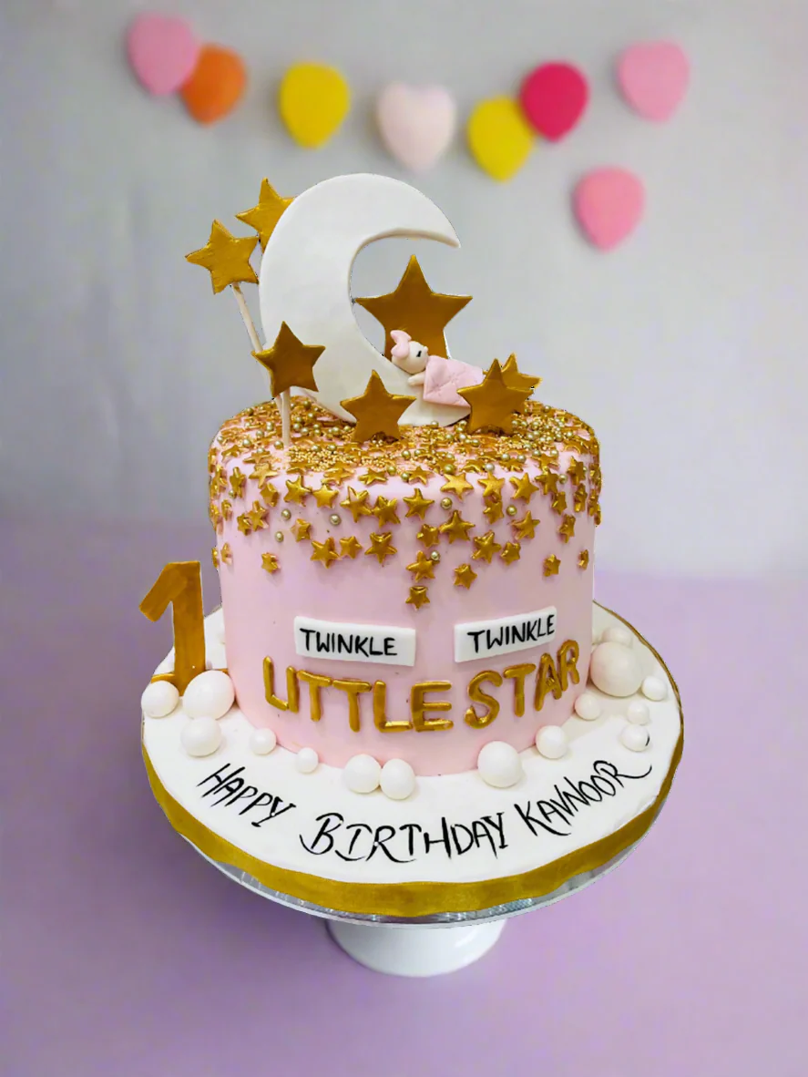 Kavnoor Star & Moon Birthday Cake - Image 3