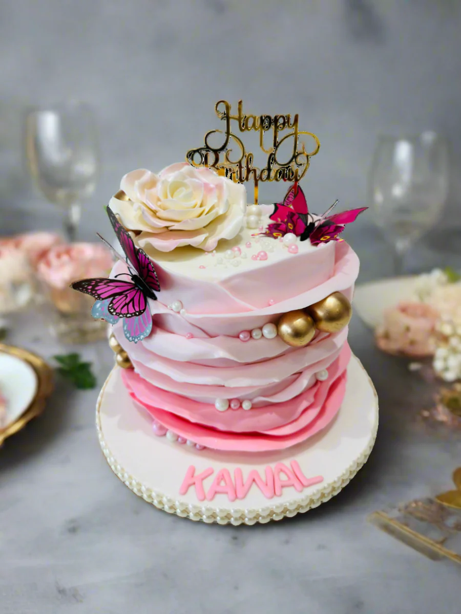 Kawal Ruffle Fondant Cake - Image 7
