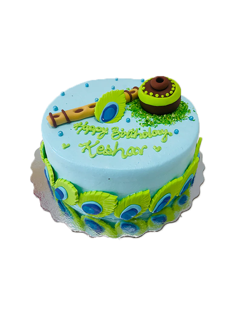 Keshav Peacock Cream Cake