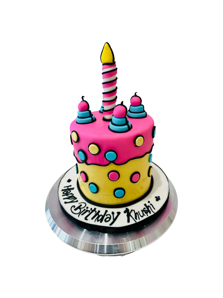 Khushi Comic Fondant Cake