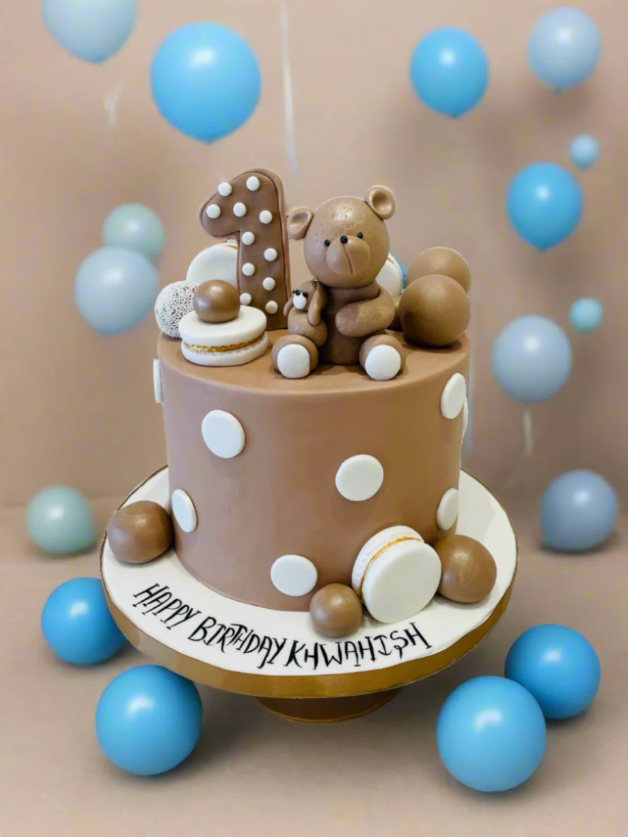 Khwahish Teddy Fondant Cake - Image 3
