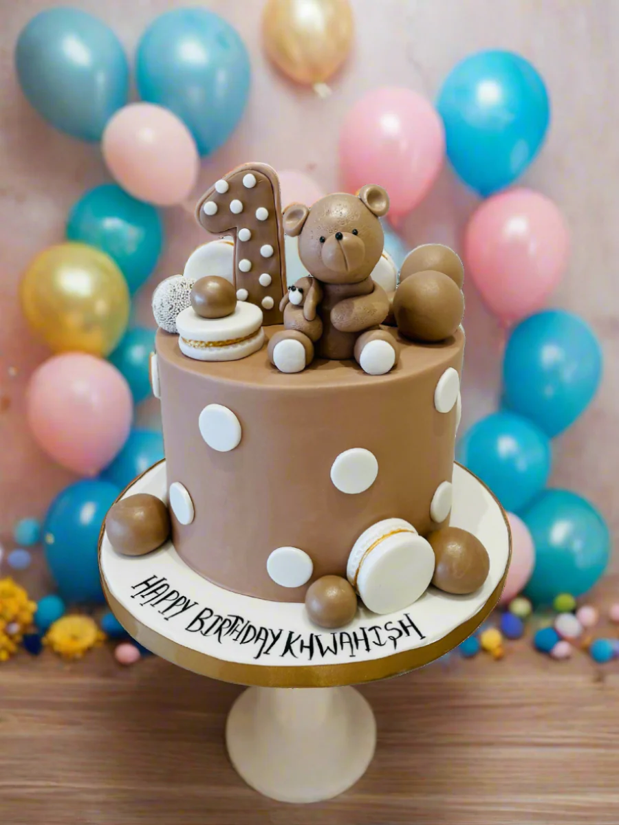 Khwahish Teddy Fondant Cake - Image 5