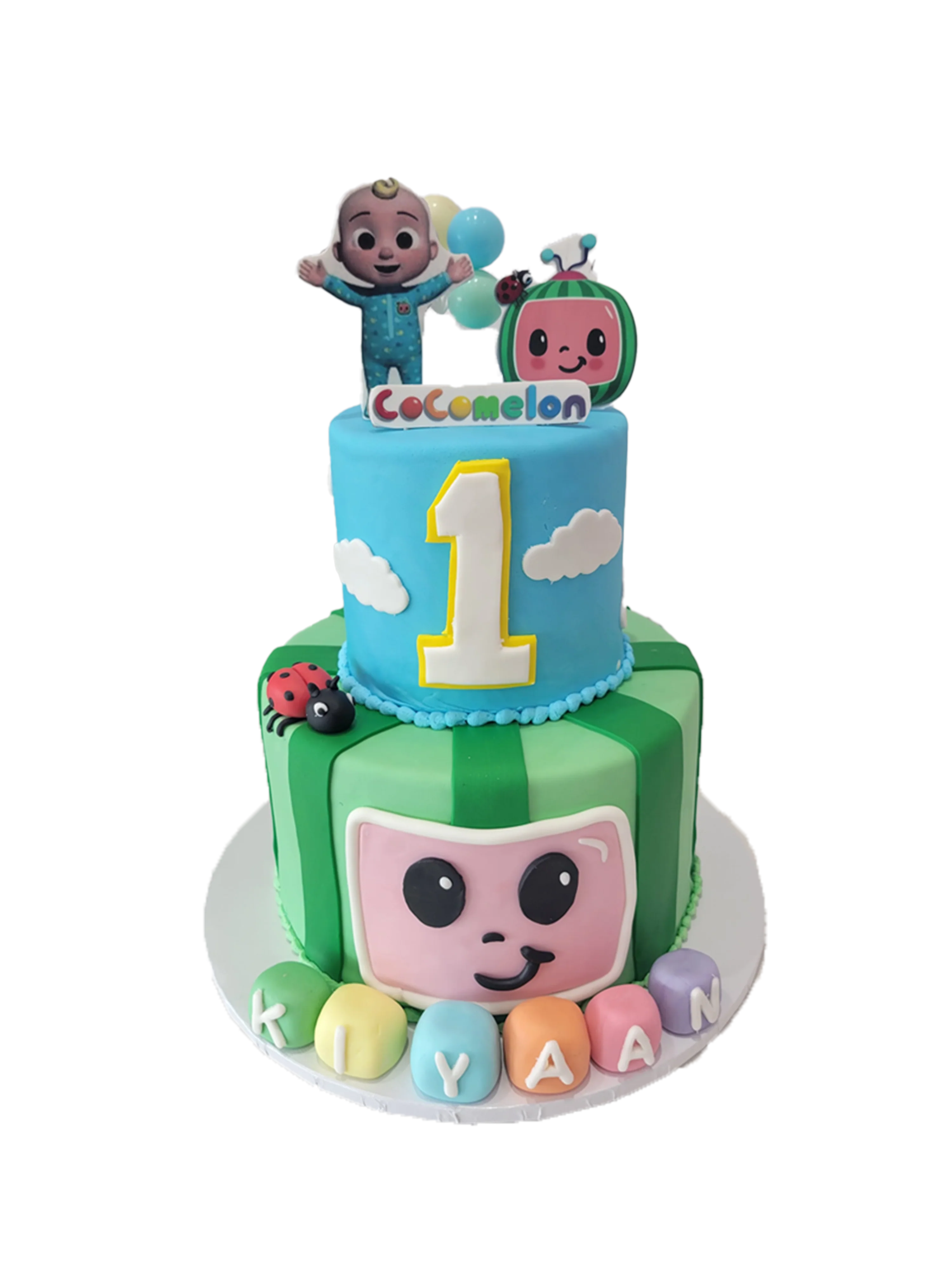 Kiyaan Cocomelon Fondant Cake