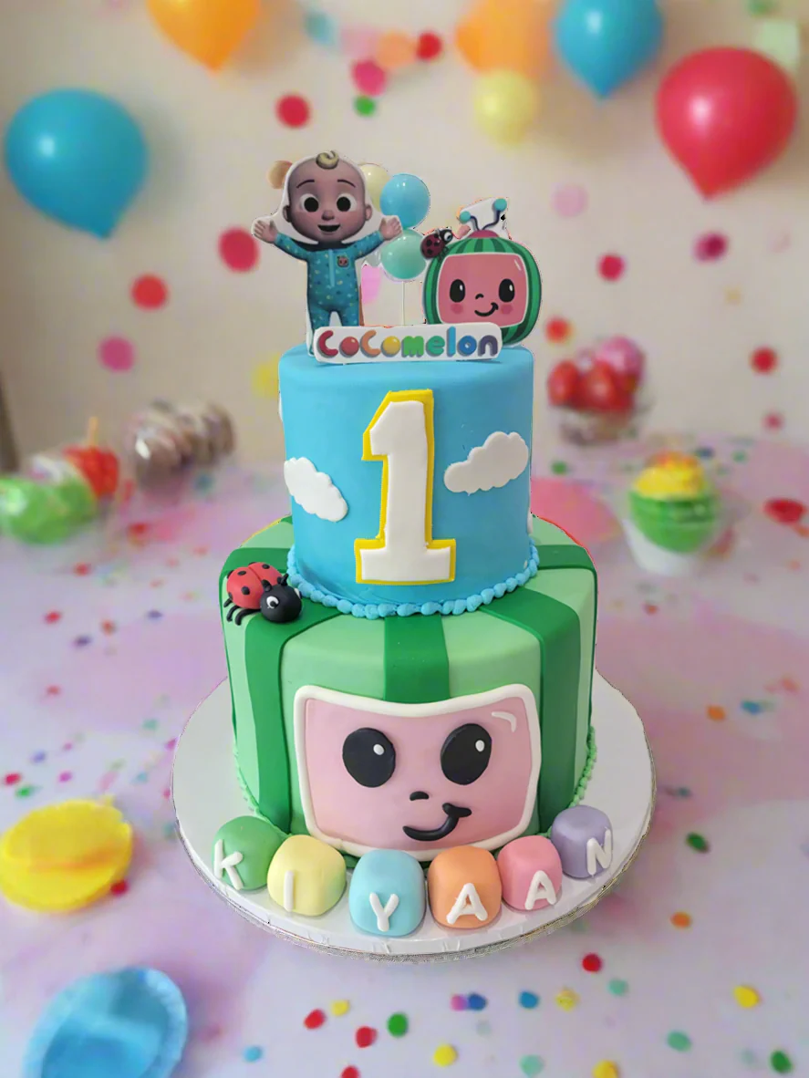 Kiyaan Cocomelon Fondant Cake - Image 2