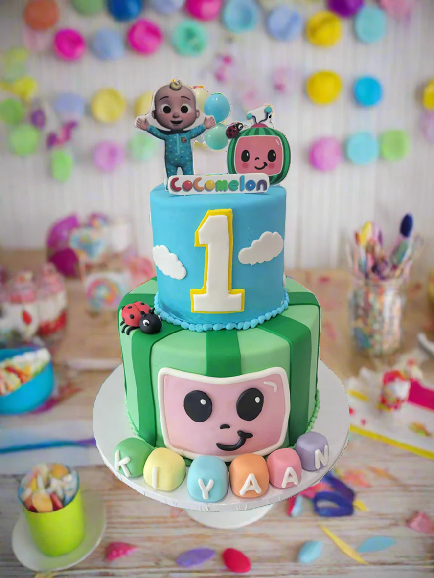 Kiyaan Cocomelon Fondant Cake - Image 3