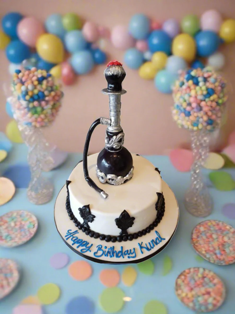 Kunal Hookah Fondant Cake - Image 2