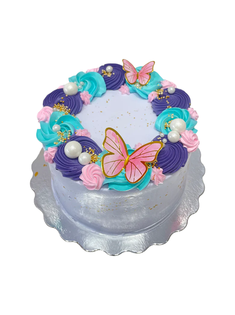 Lavender Butterfly Cake