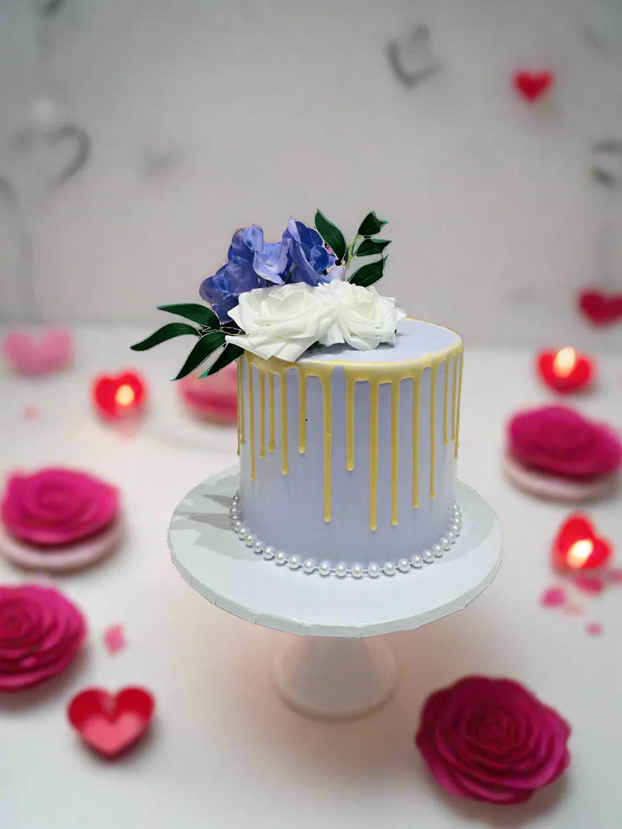 Lavender Drizzle Cream Cake - Image 2