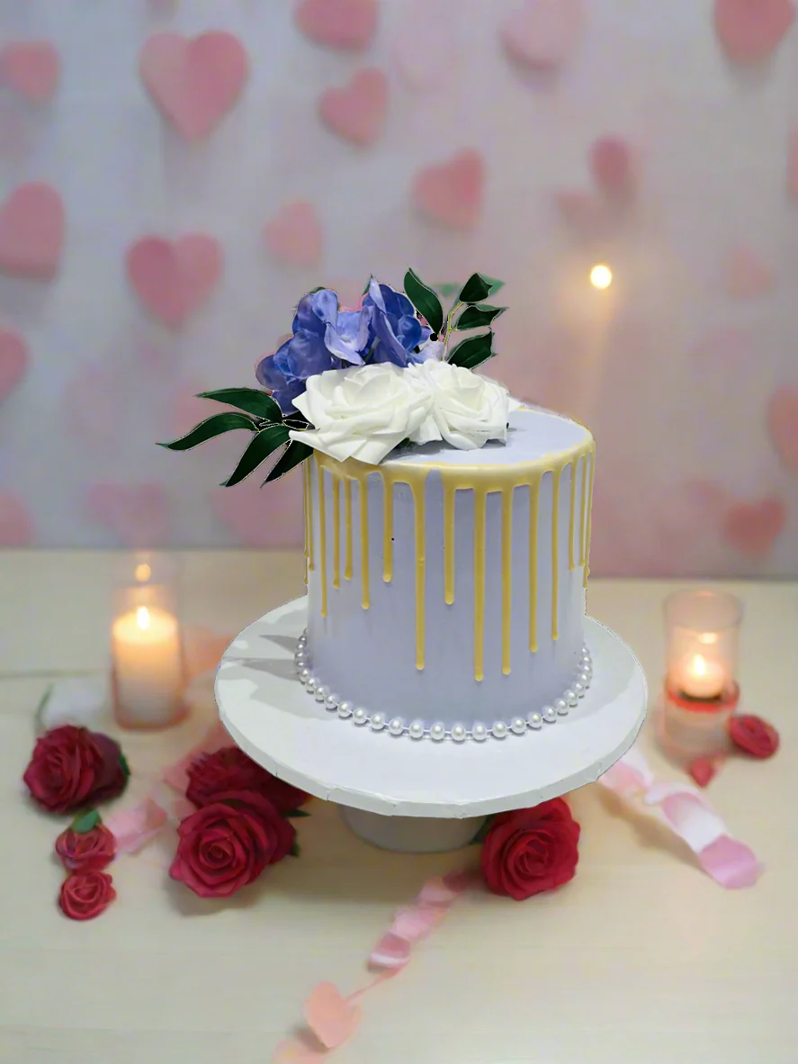 Lavender Drizzle Cream Cake - Image 3