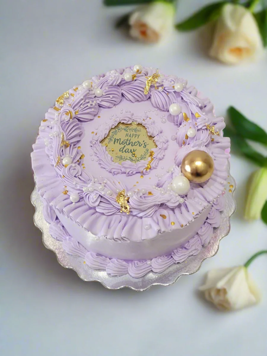 Lavender Mother's Day Cake - Image 4