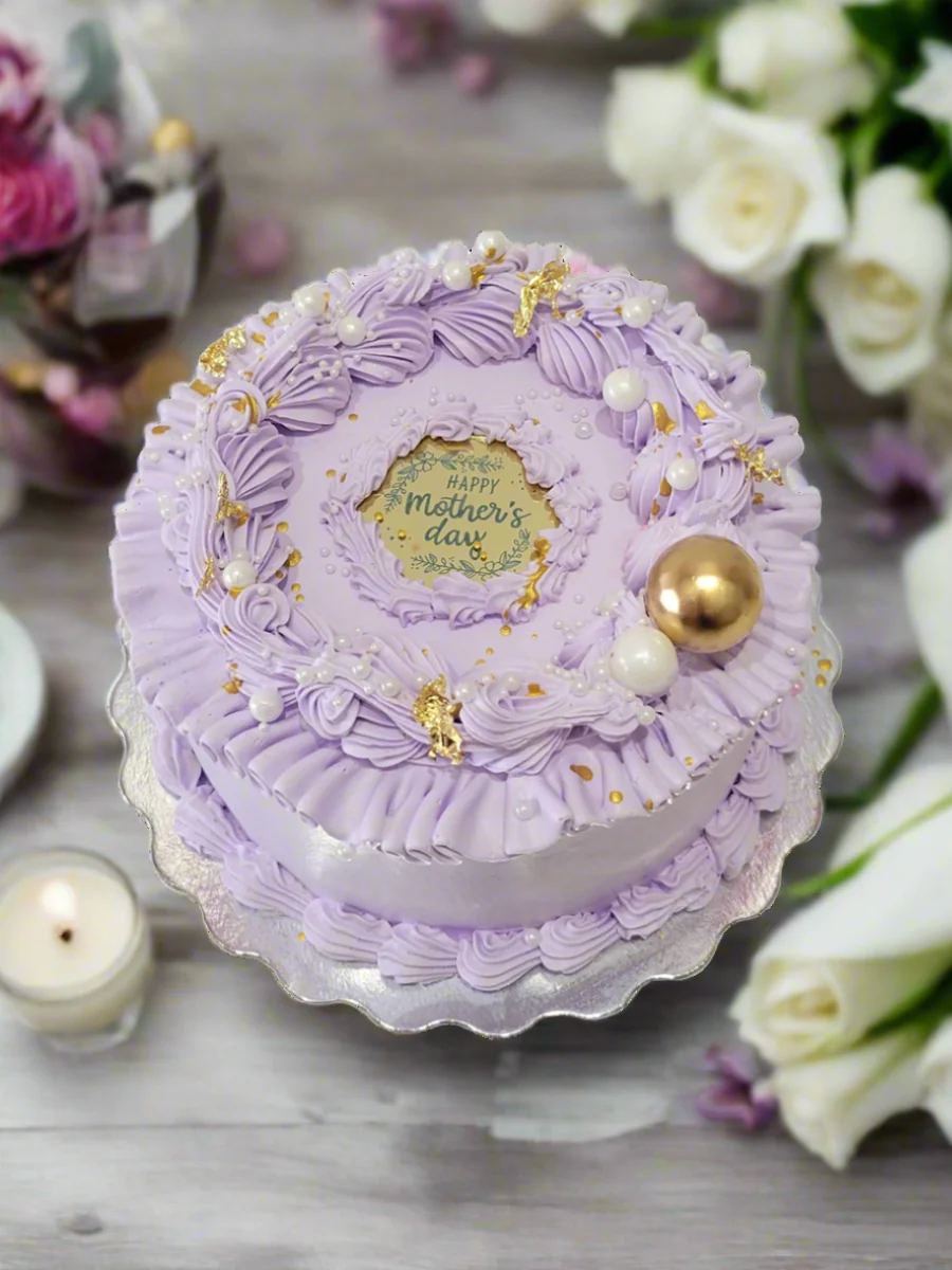 Lavender Mother's Day Cake - Image 5