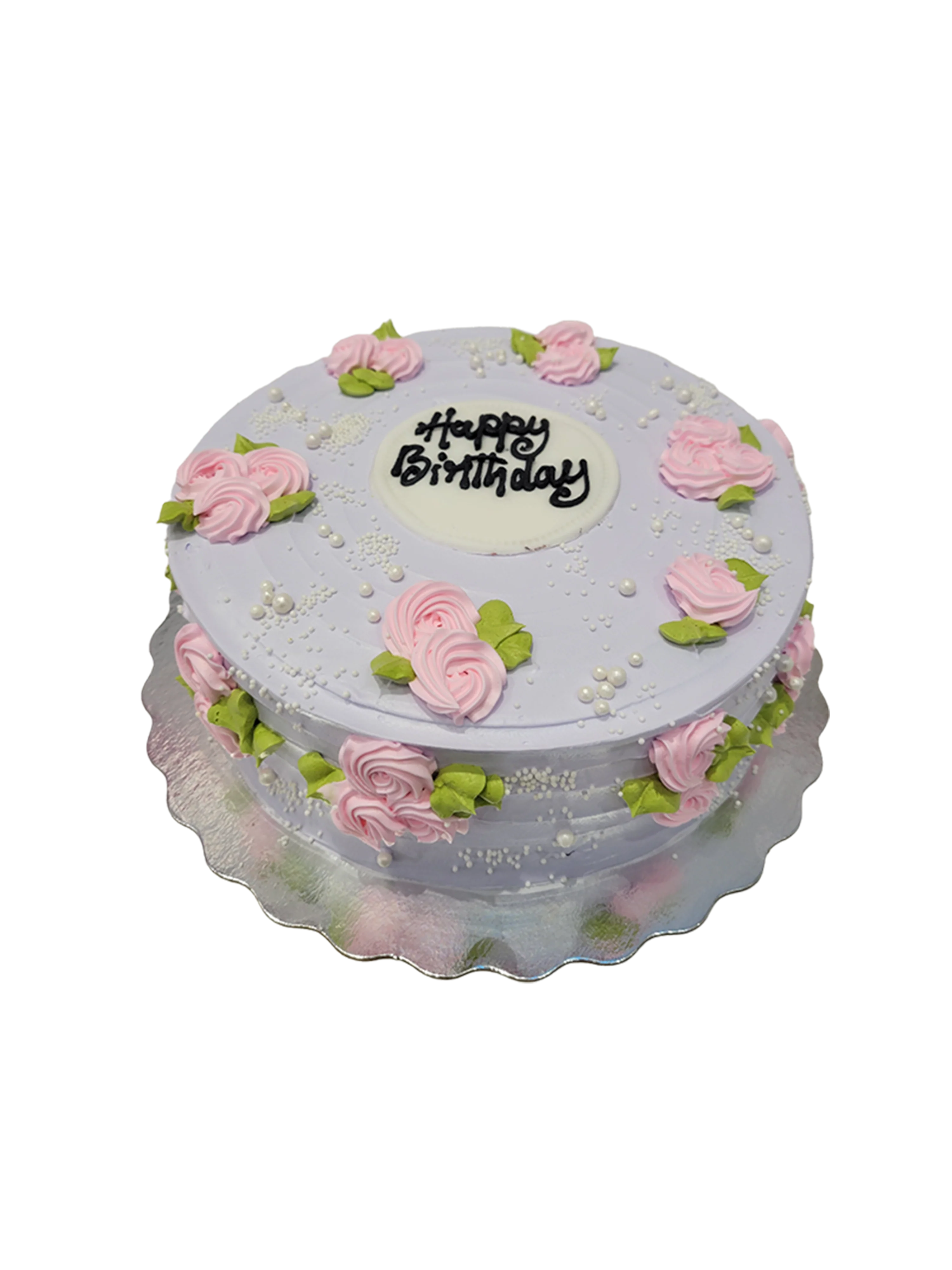 Lavender Pink Swirls Cake