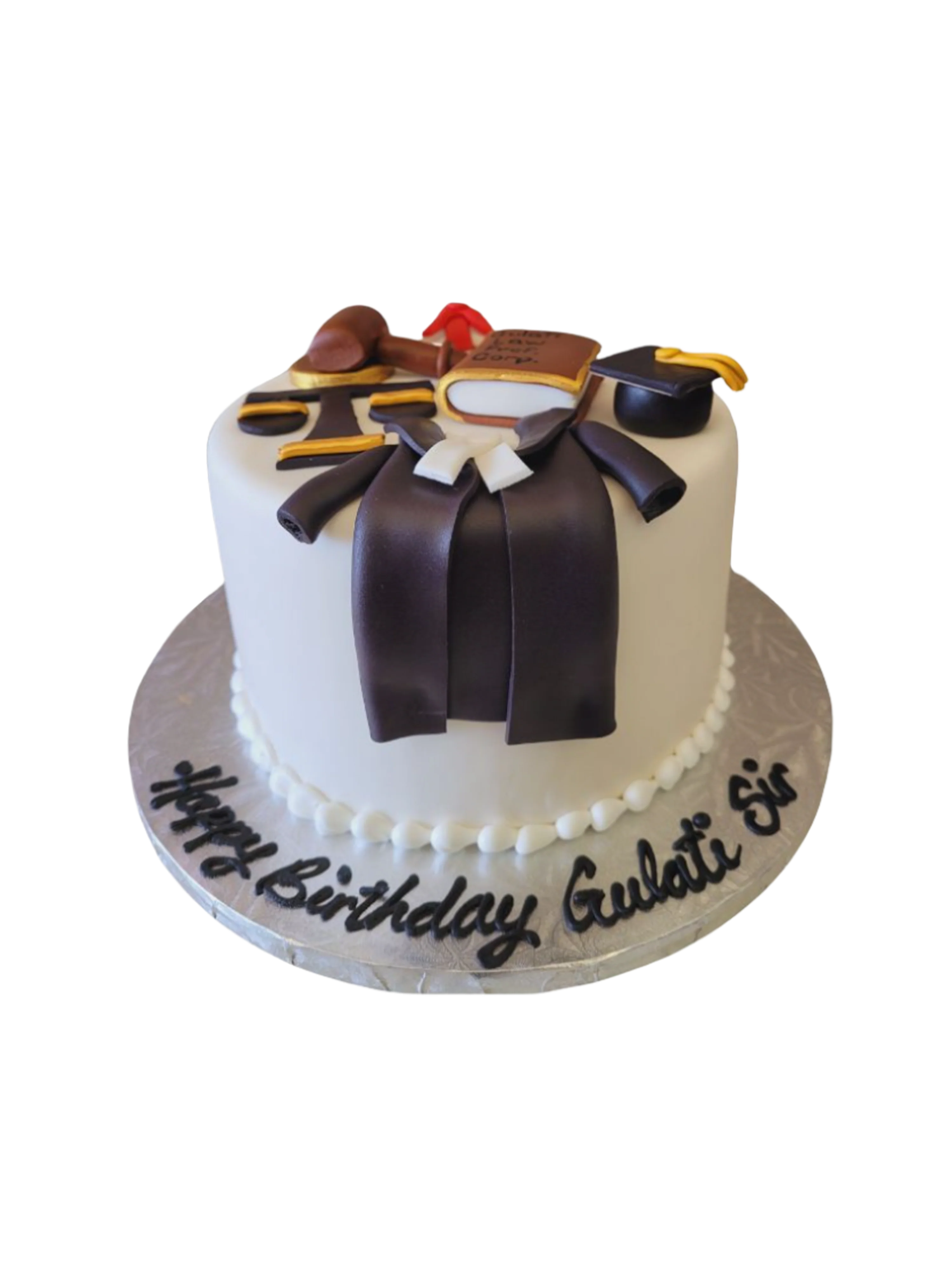 Law Fondant Theme Birthday Cake