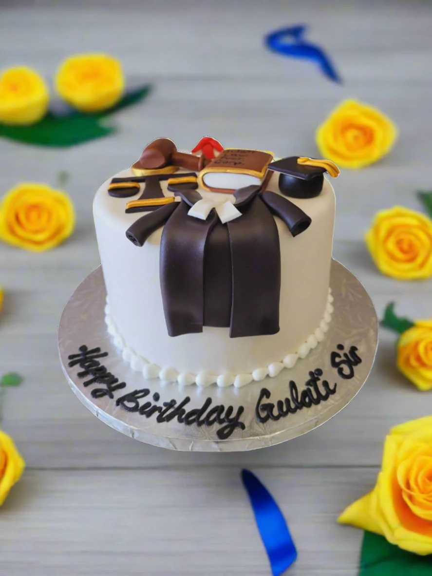 Law Fondant Theme Birthday Cake - Image 2