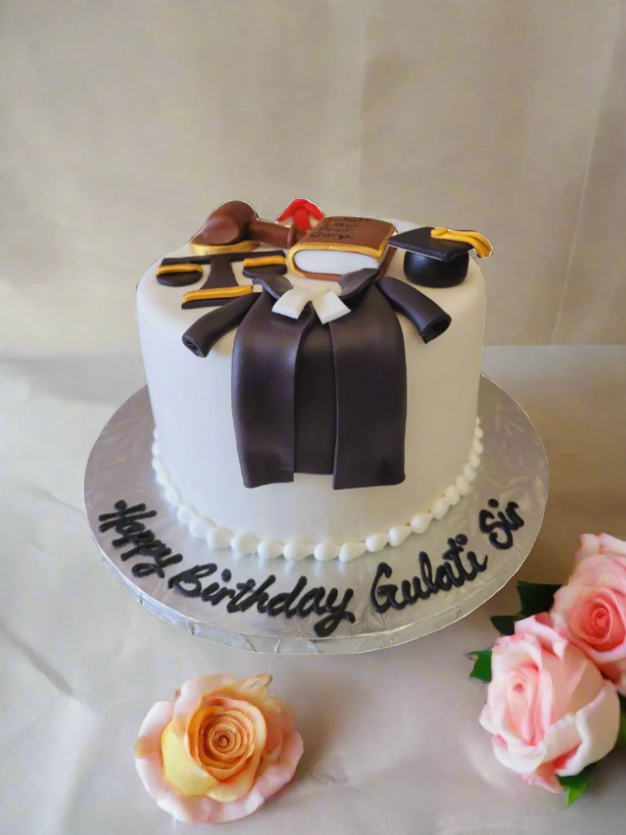 Law Fondant Theme Birthday Cake - Image 3