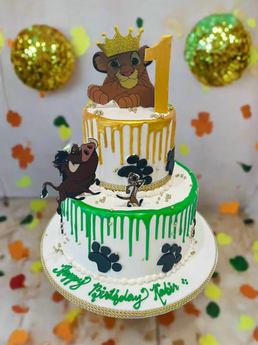 Lion King Tiered Birthday Cake - Image 2