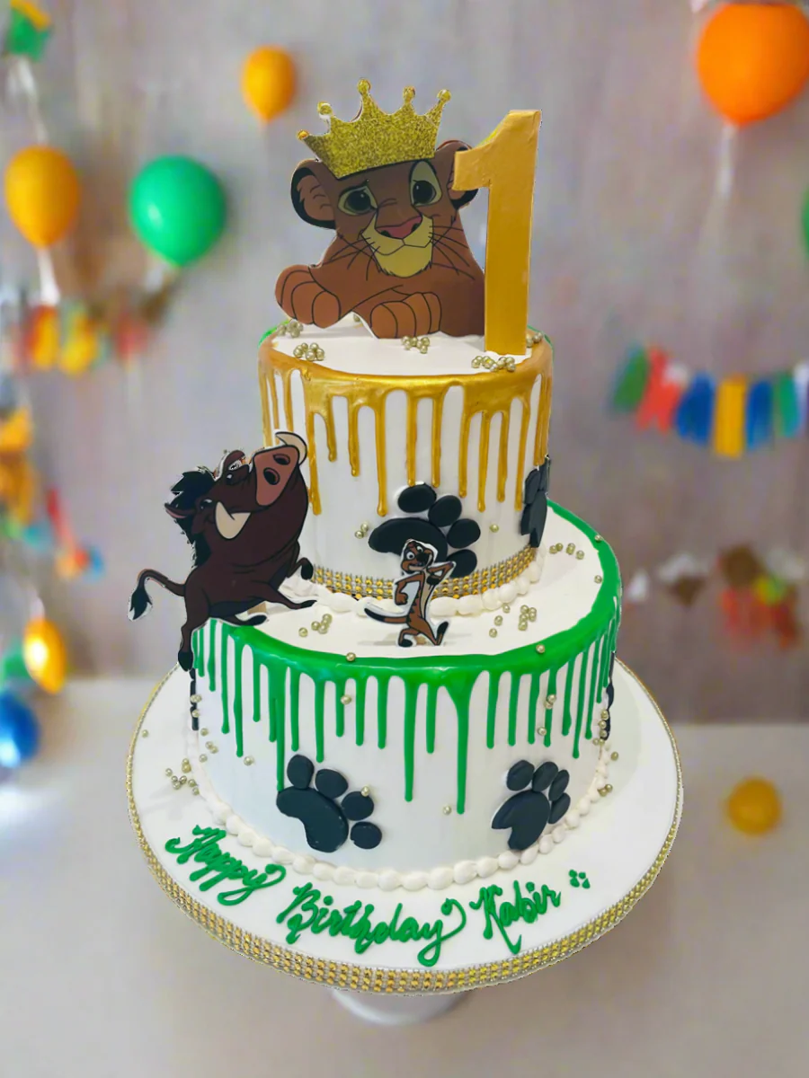 Lion King Tiered Birthday Cake - Image 6