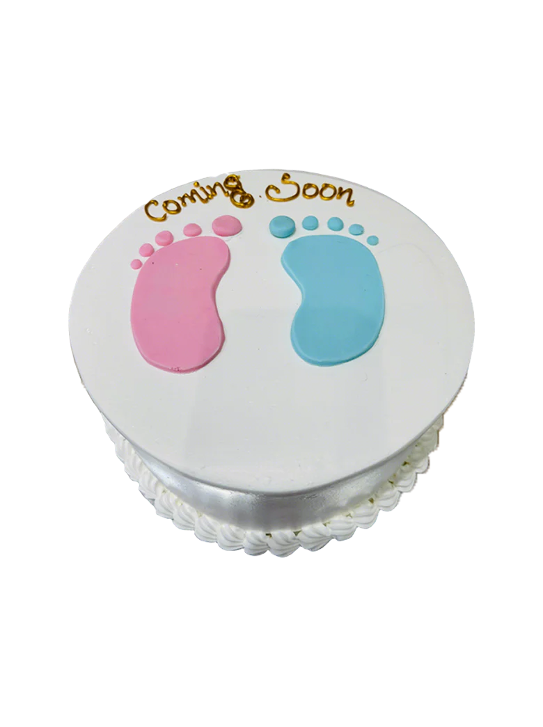 Little Feet Baby Shower Cake
