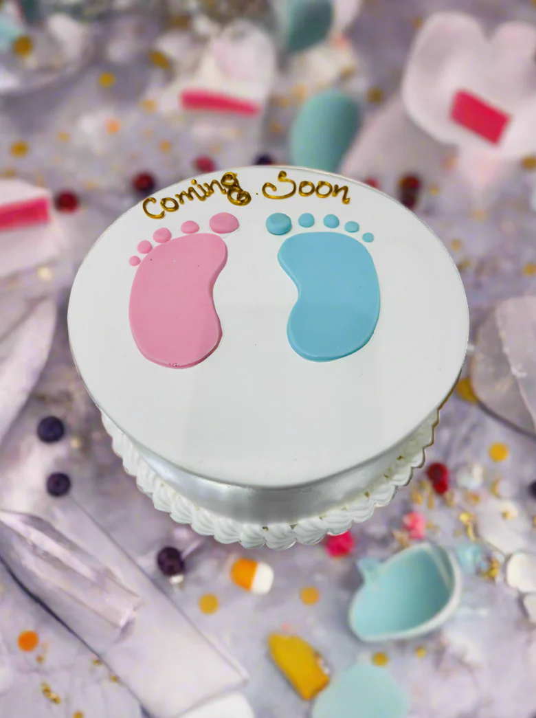 Little Feet Baby Shower Cake - Image 2