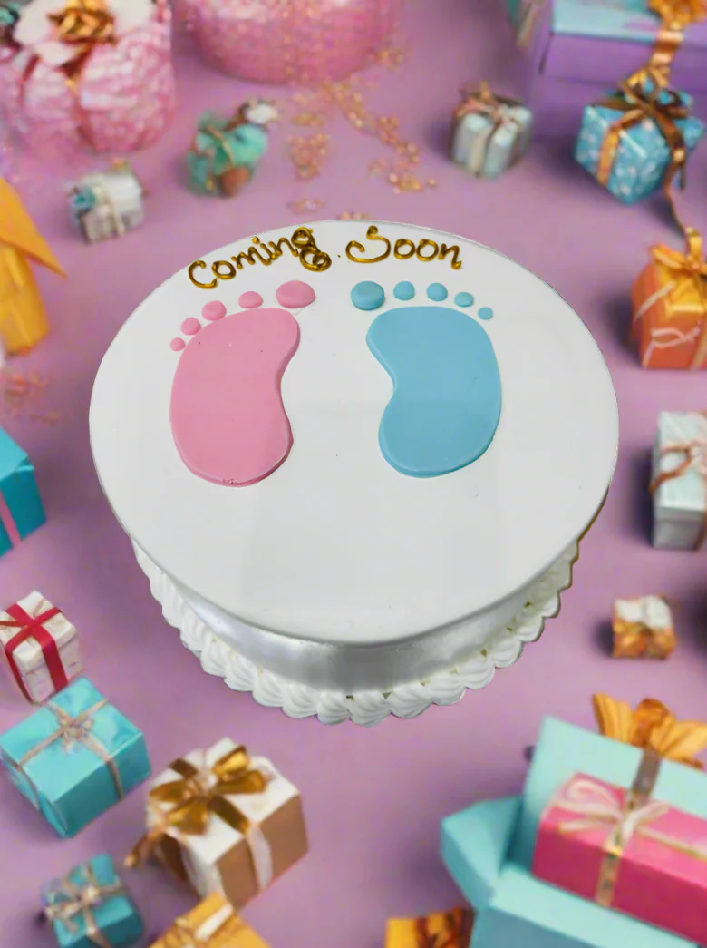 Little Feet Baby Shower Cake - Image 3