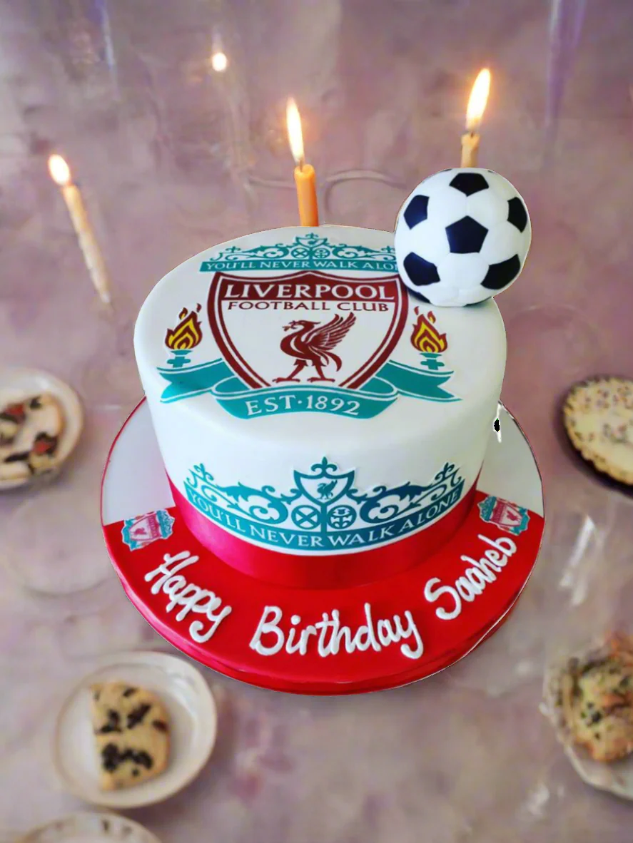 Liverpool Football Fondant Cake - Image 2