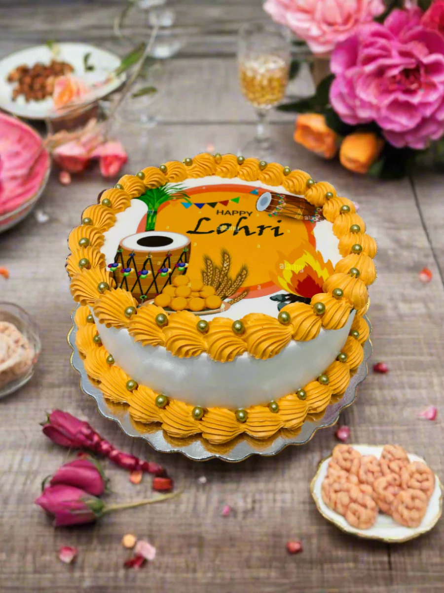 Lohri Photo Cake - Image 2