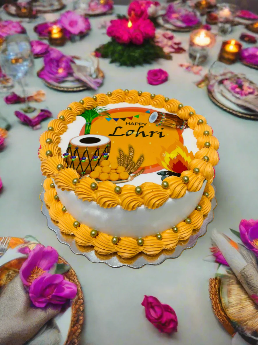 Lohri Photo Cake - Image 3