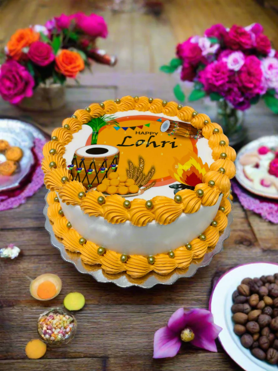 Lohri Photo Cake - Image 5