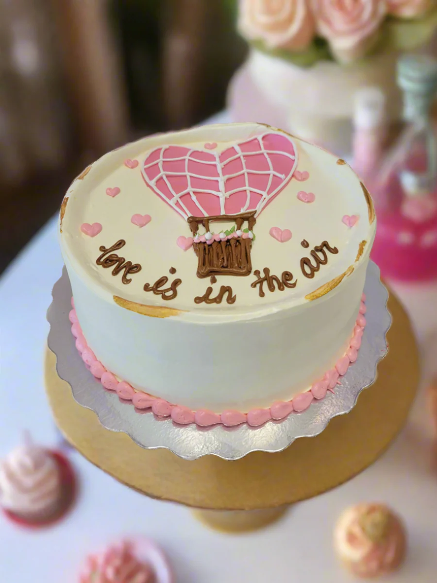 Love In The Air Cream Cake - Image 2