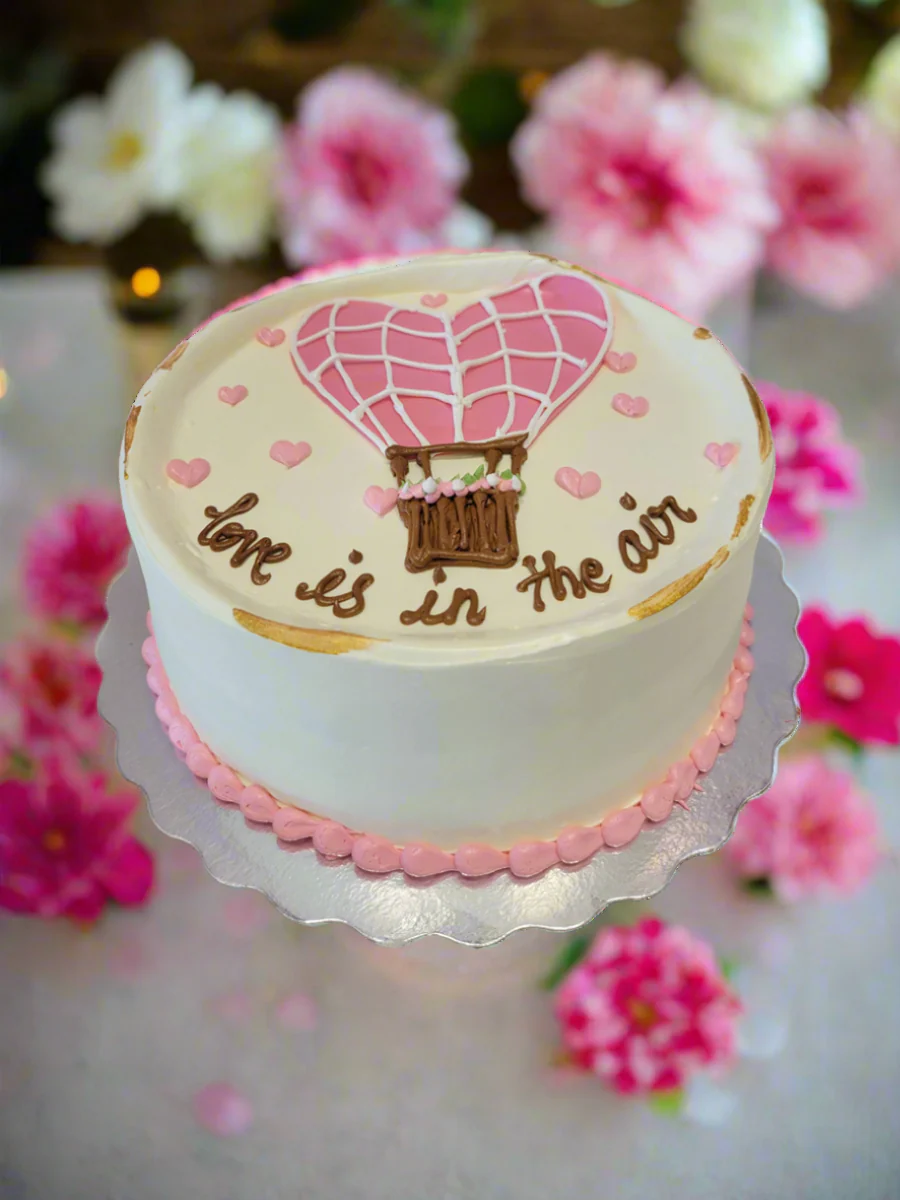 Love In The Air Cream Cake - Image 3