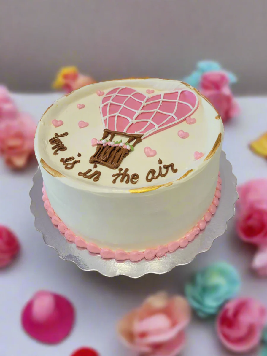 Love In The Air Cream Cake - Image 4