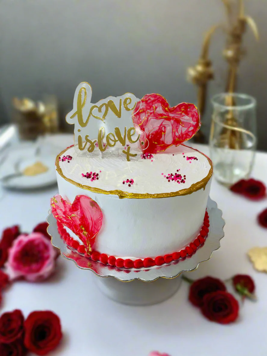 Love Is Love Valentine Cake - Image 2