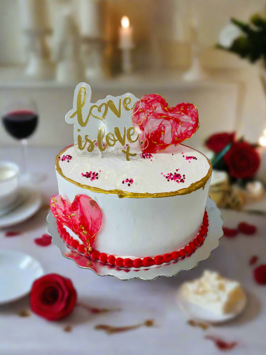 Love Is Love Valentine Cake - Image 3