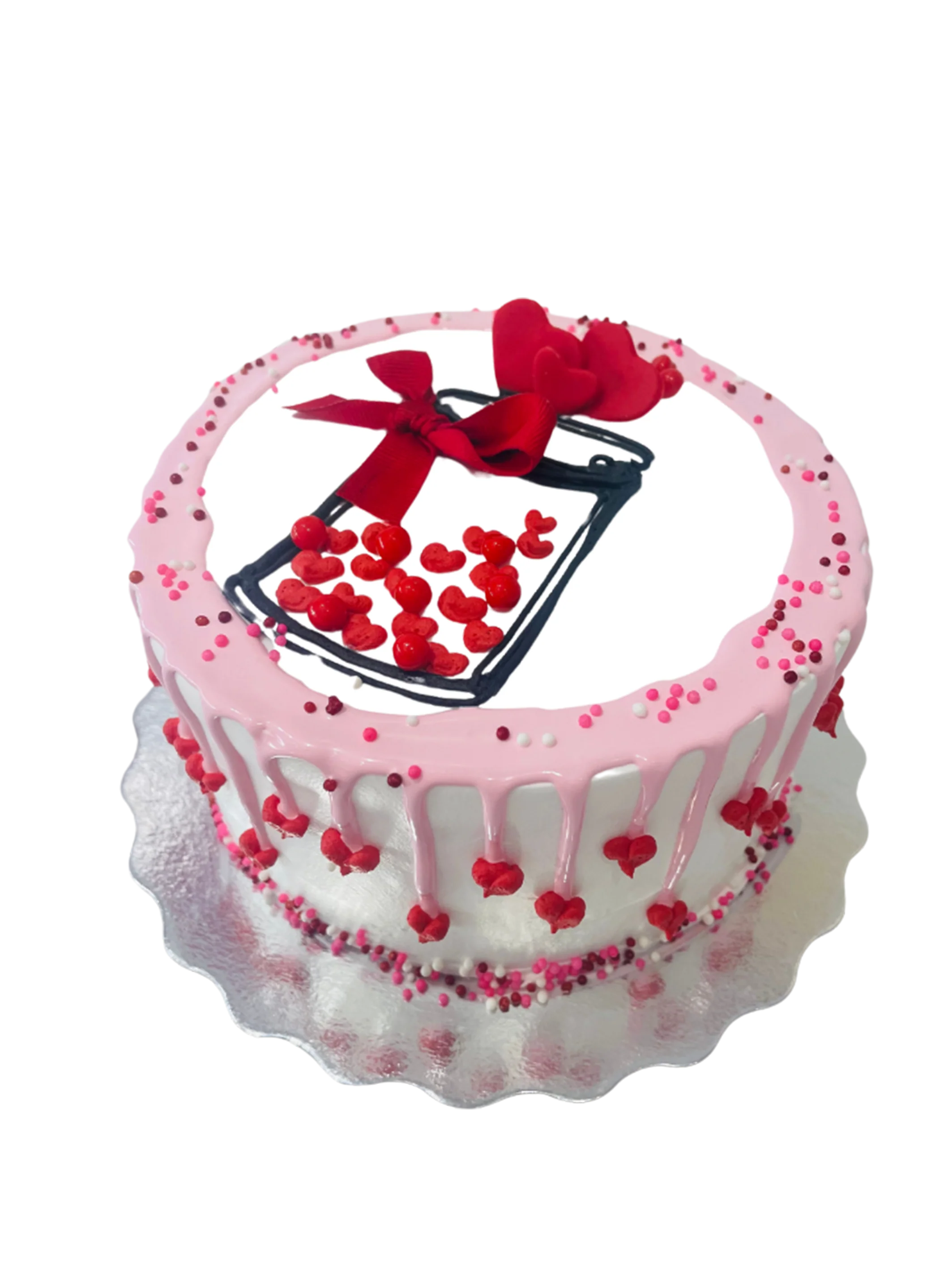 Love Jar Valentine Cake