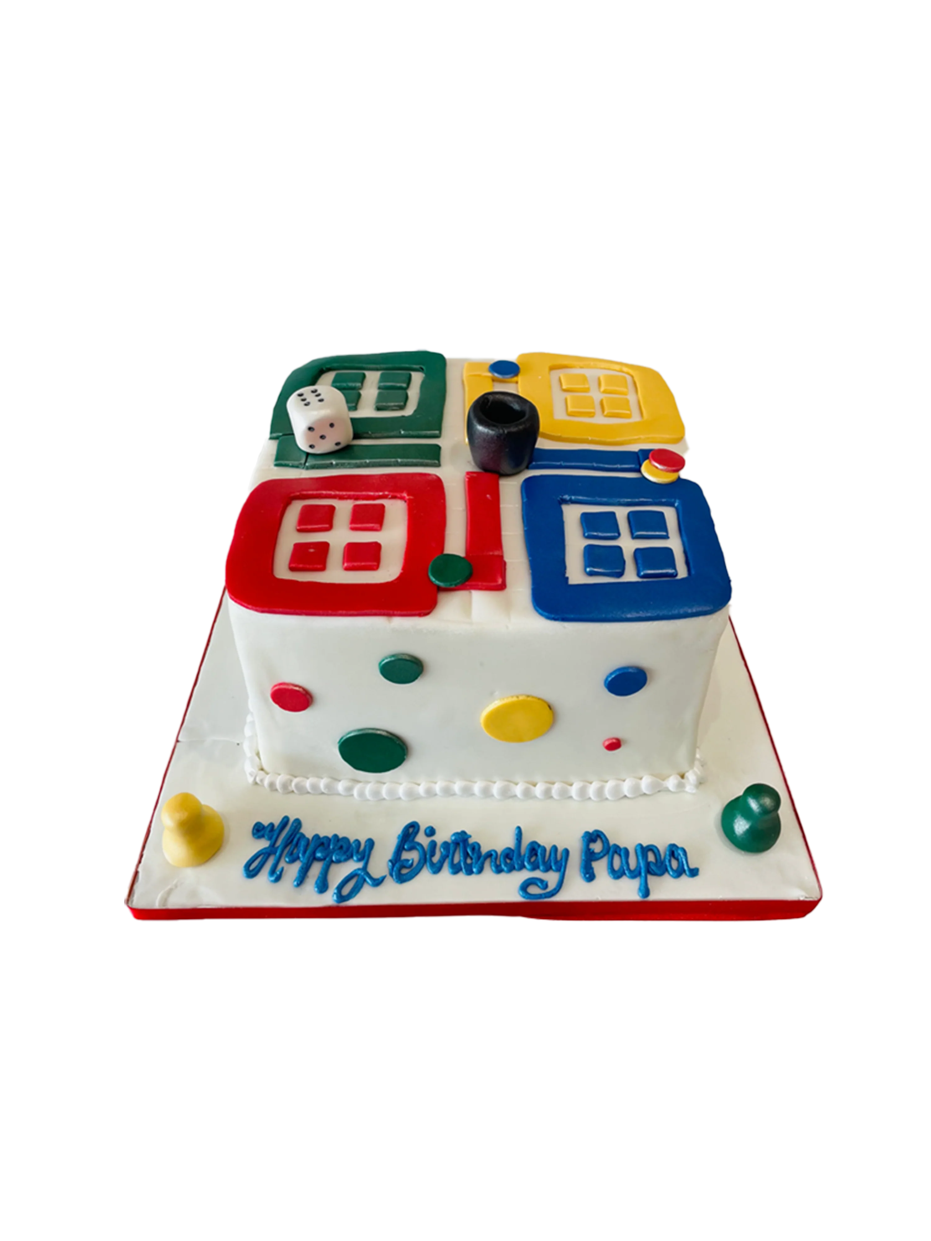 Ludo Fondant Cake