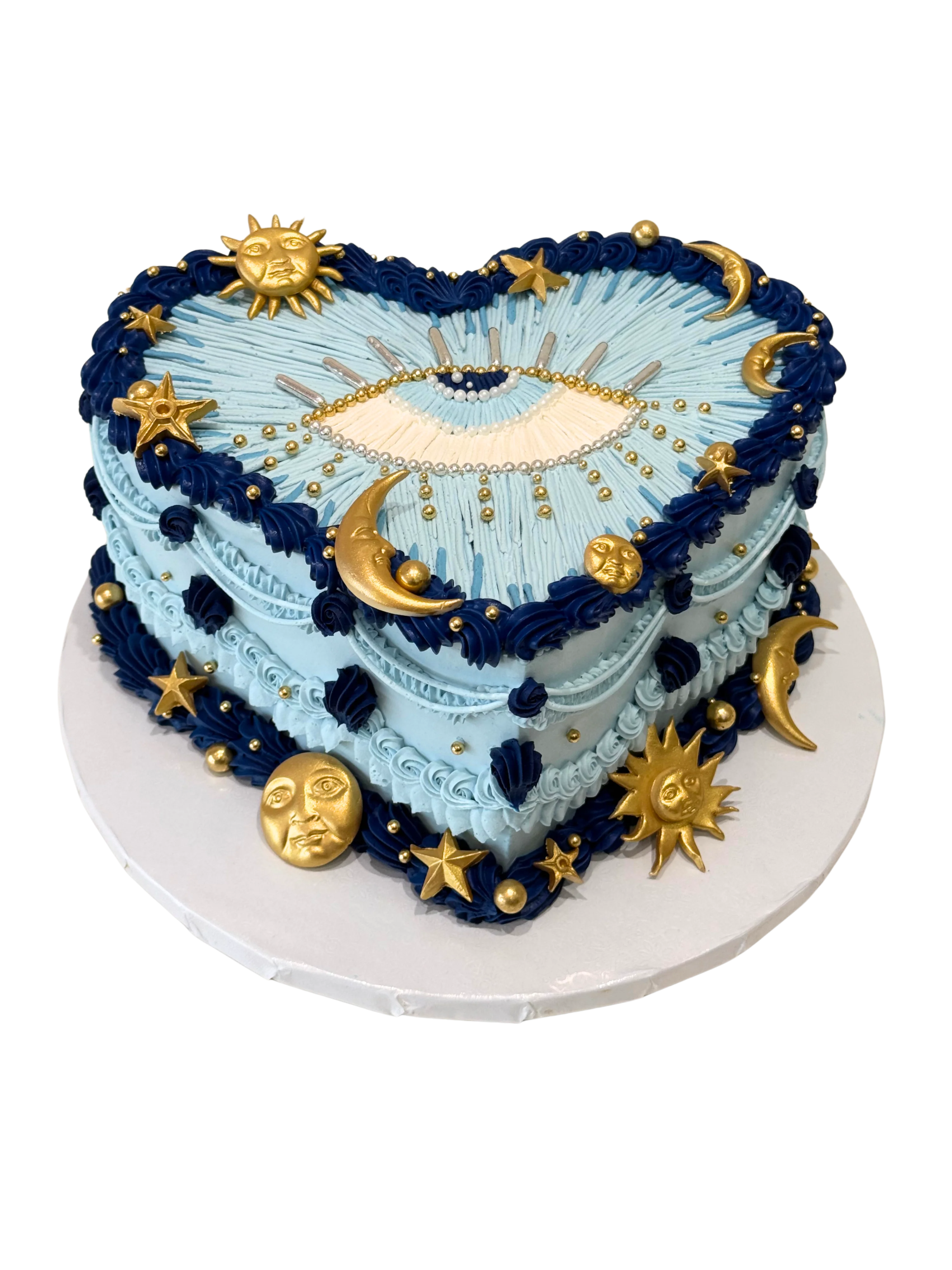 Lunar Evil Eye Vintage Cake