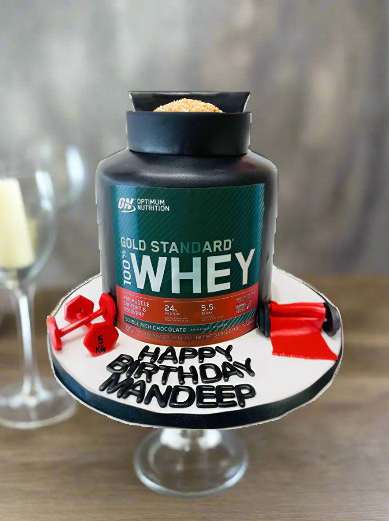 Mandeep Whey Gym Fondant Cake - Image 3