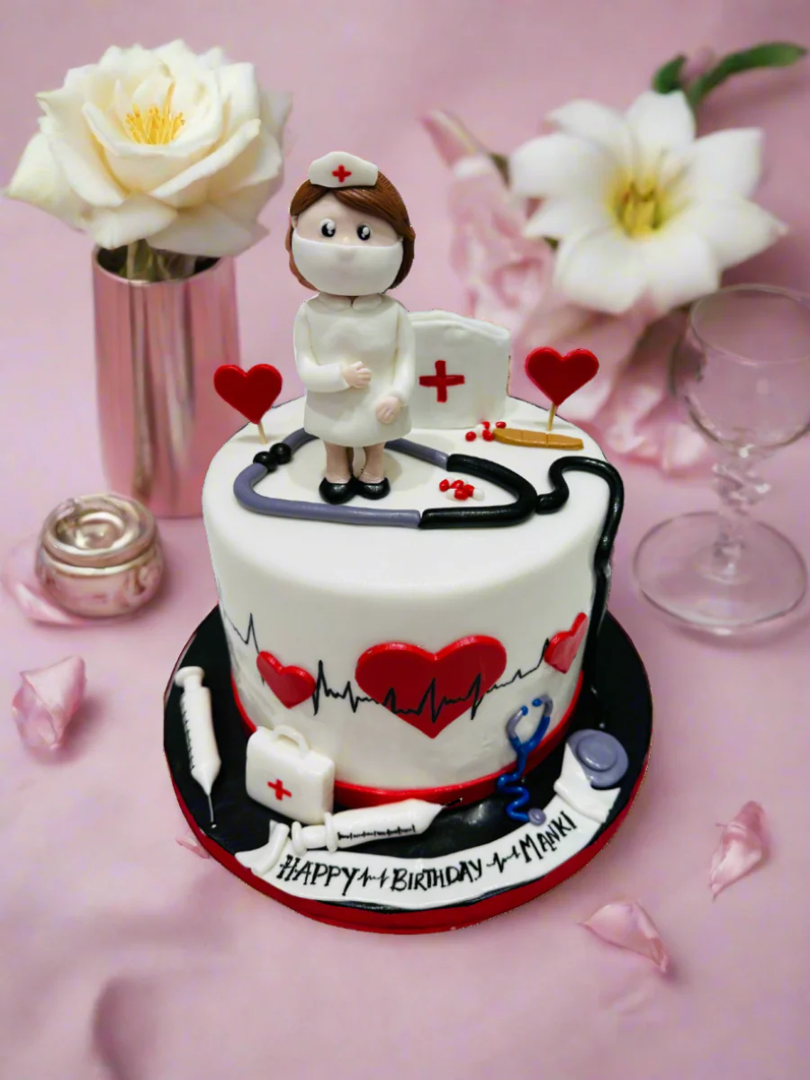 Manki Nurse Fondant Cake - Image 2