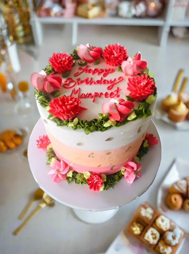 Manpreet Flower Cake - Image 2