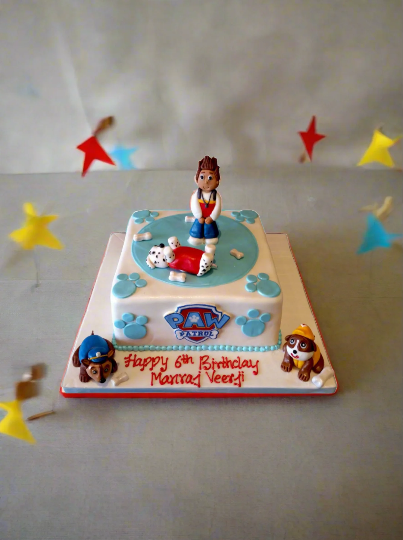 Manraj Paw Patrol Fondant Cake - Image 3