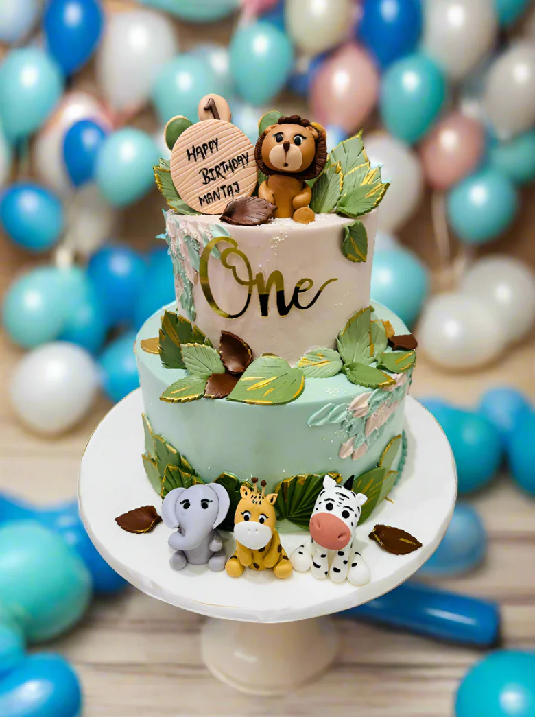 Mantaj Animal Cream Tiered Cake - Image 2