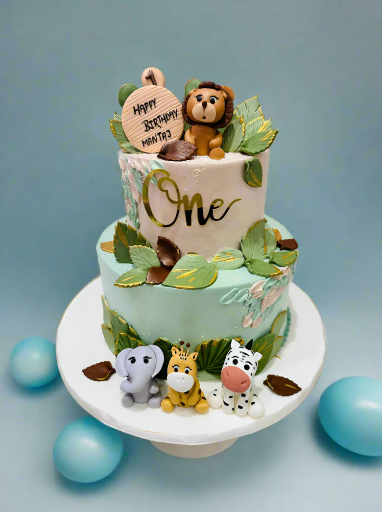 Mantaj Animal Cream Tiered Cake - Image 3