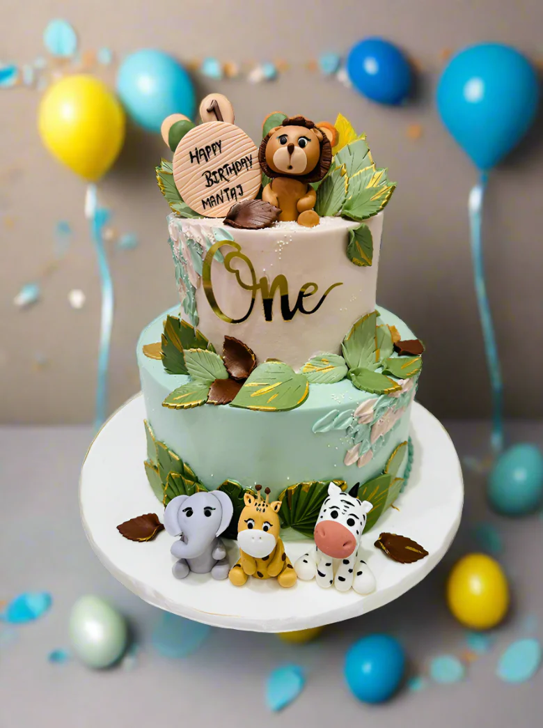Mantaj Animal Cream Tiered Cake - Image 5