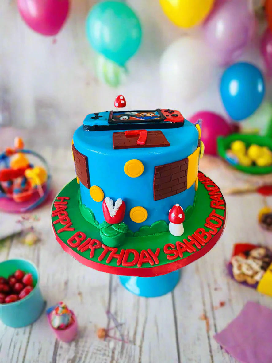 Mario Theme Fondant Cake - Image 2