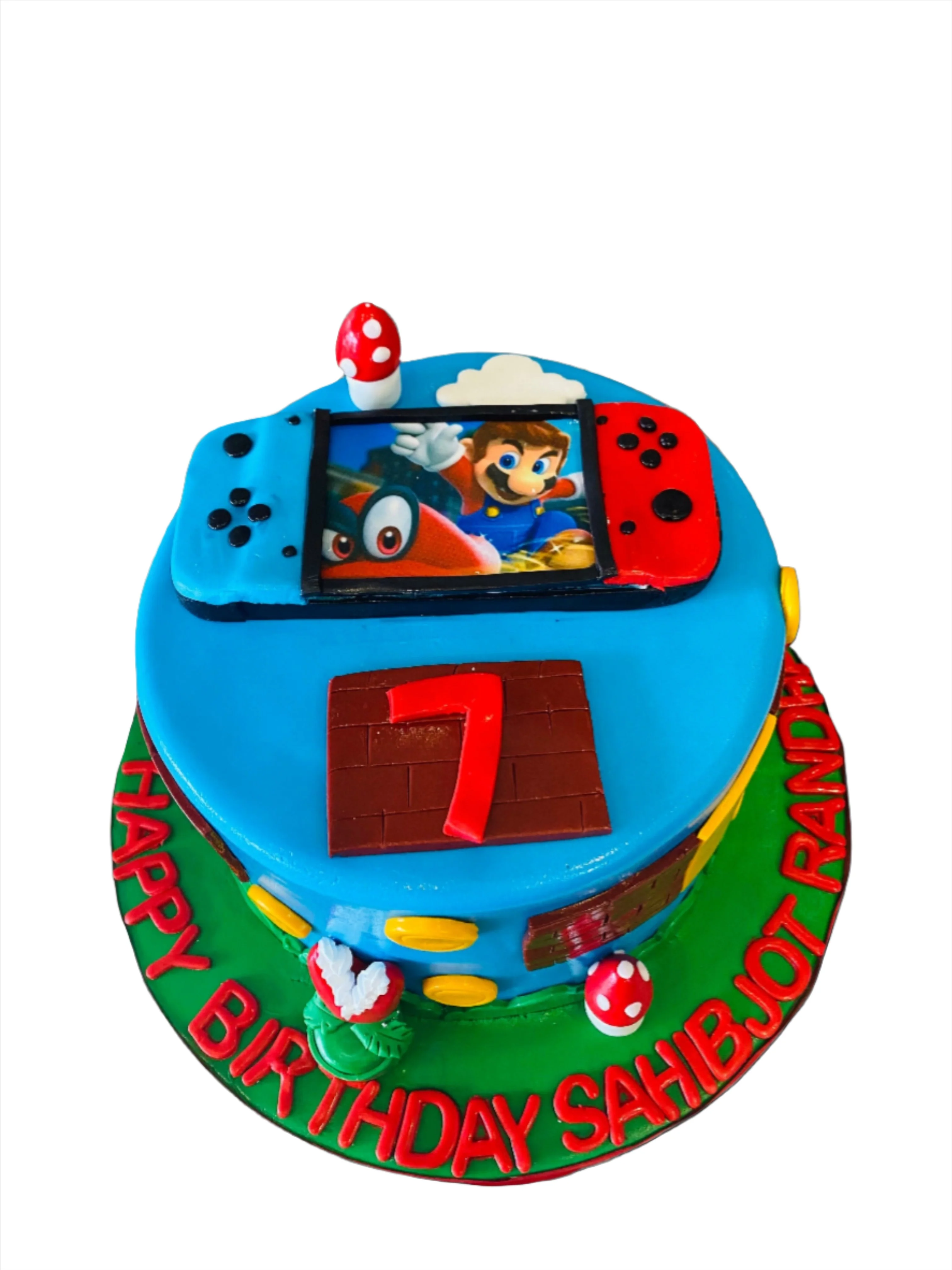 Mario Theme Fondant Cake - Image 4