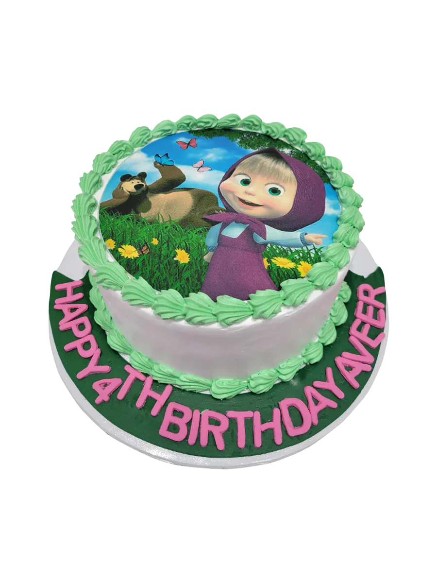 Masha And The Bear Photo Cake