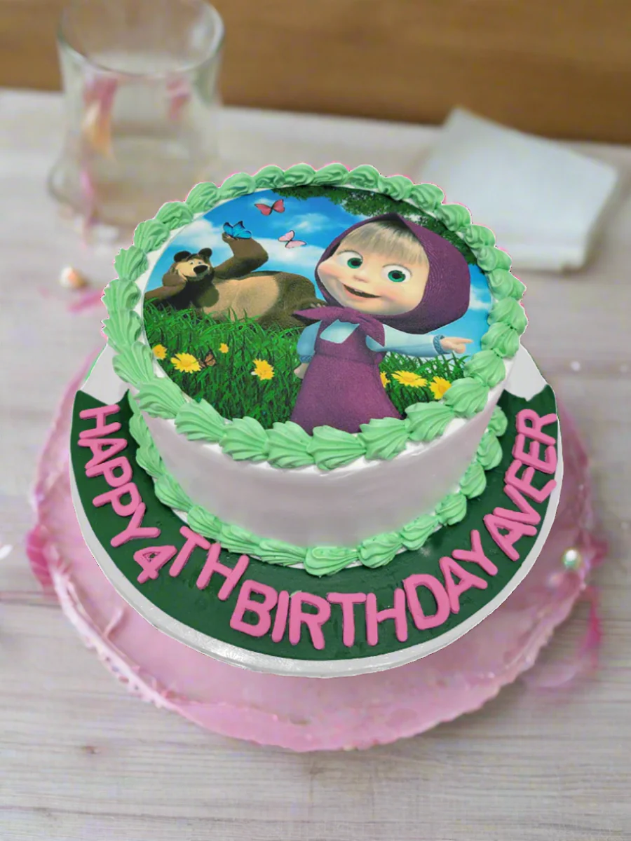 Masha And The Bear Photo Cake - Image 2
