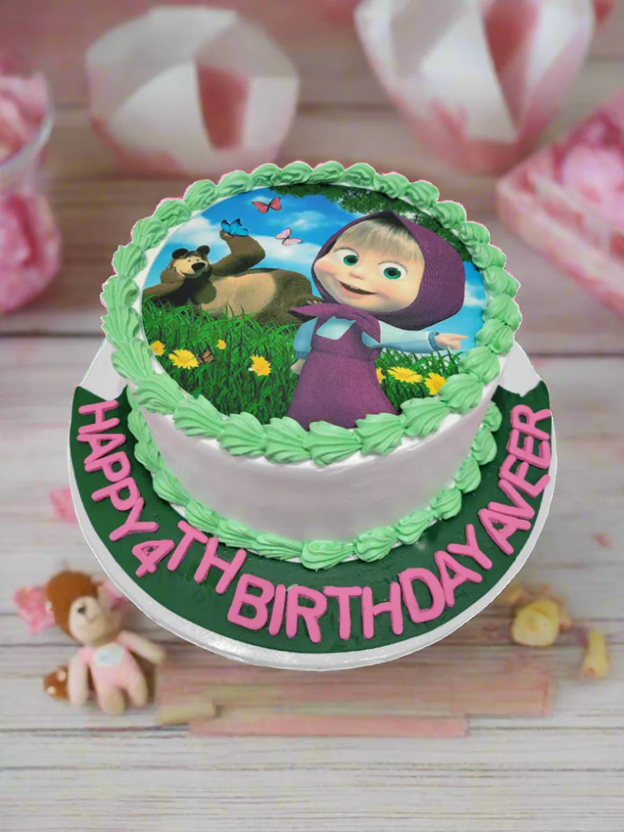 Masha And The Bear Photo Cake - Image 3