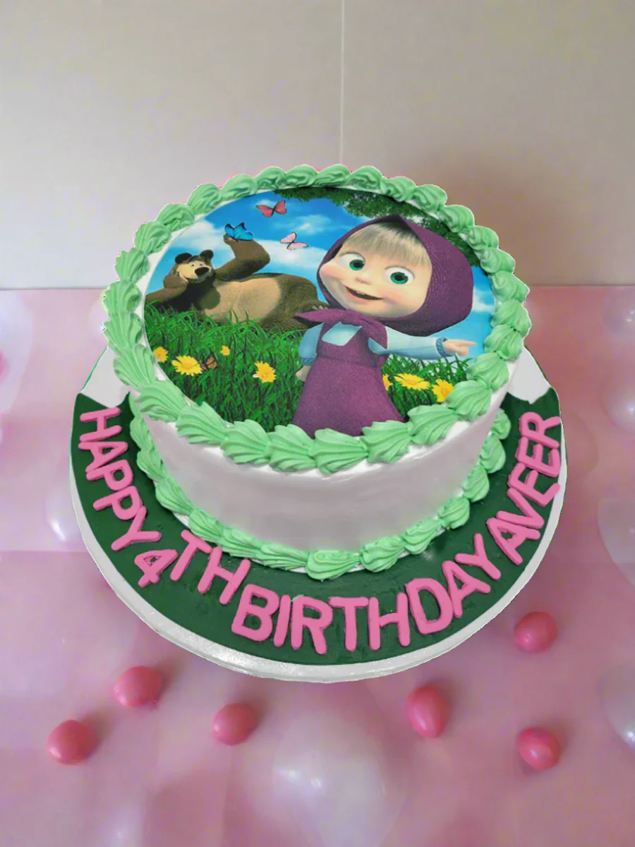 Masha And The Bear Photo Cake - Image 4
