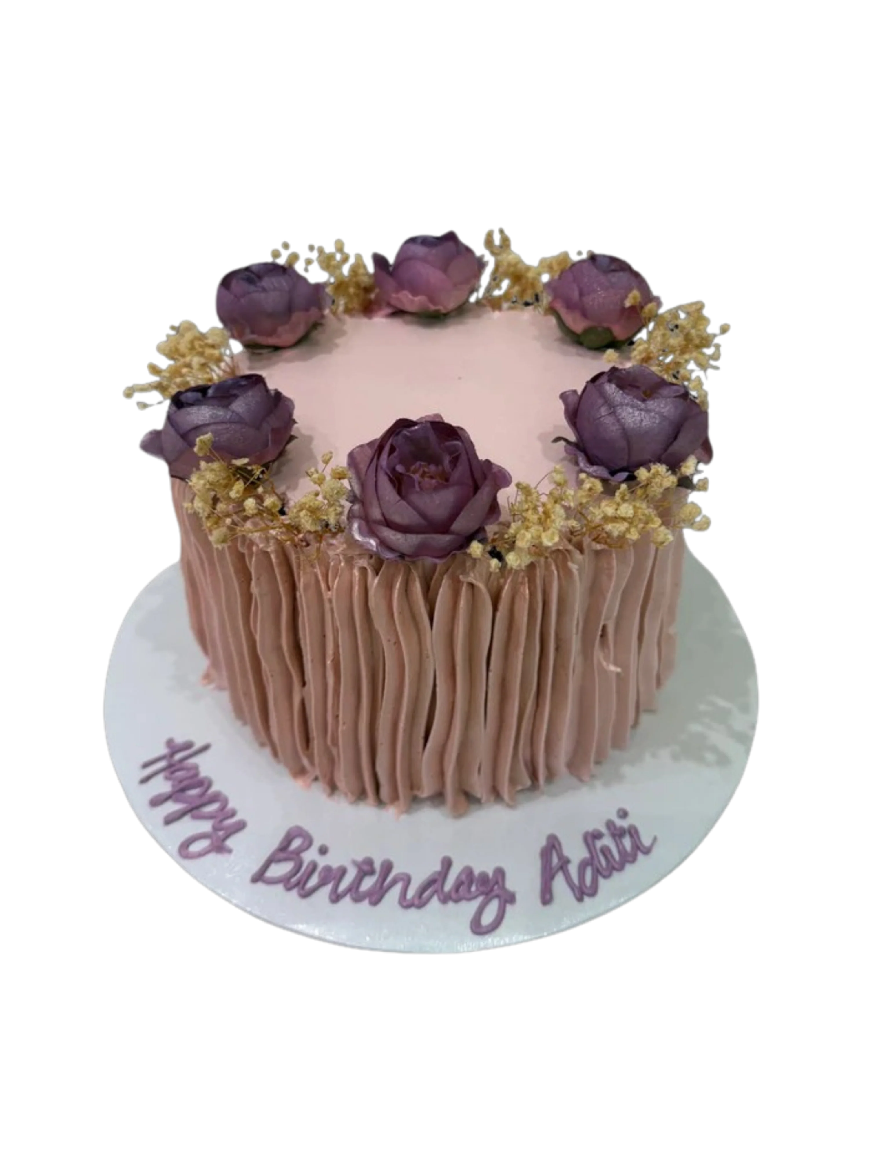 Mauve Floral Cake